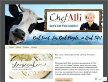 Tablet Screenshot of chefallisfarmfreshkitchen.com